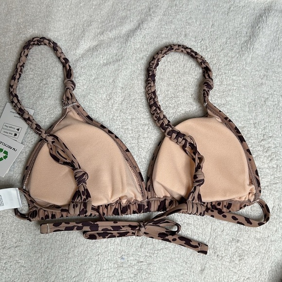 New with tags brown cheetah print bikini with braided rope straps.Medium - Picture 8 of 11